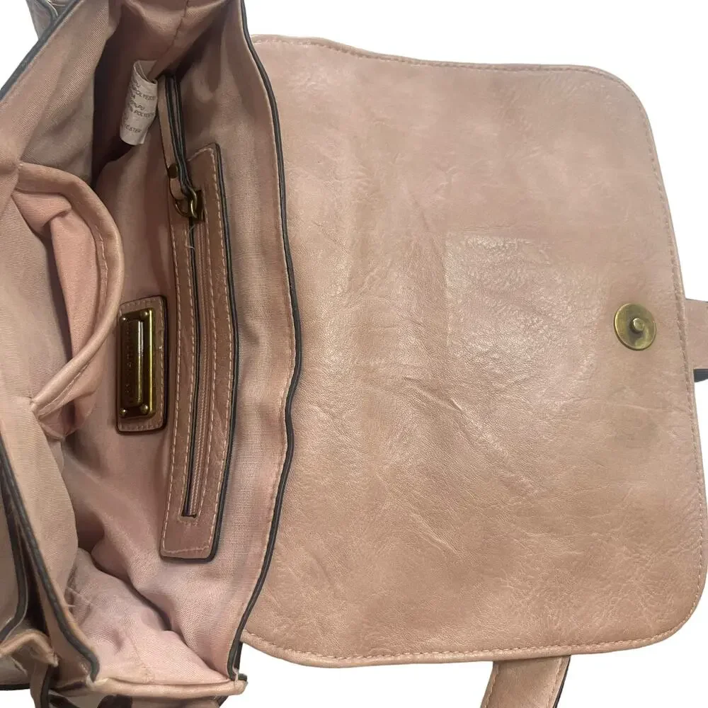 Madden Girl‎ Light Pink Grate Crossbody Bag Purse